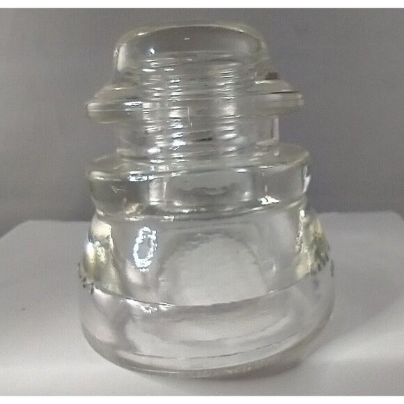 Vintage Hemingray #45 24-48 made in USAClear Glass Insulator. CHIP FREE - Picture 3 of 6